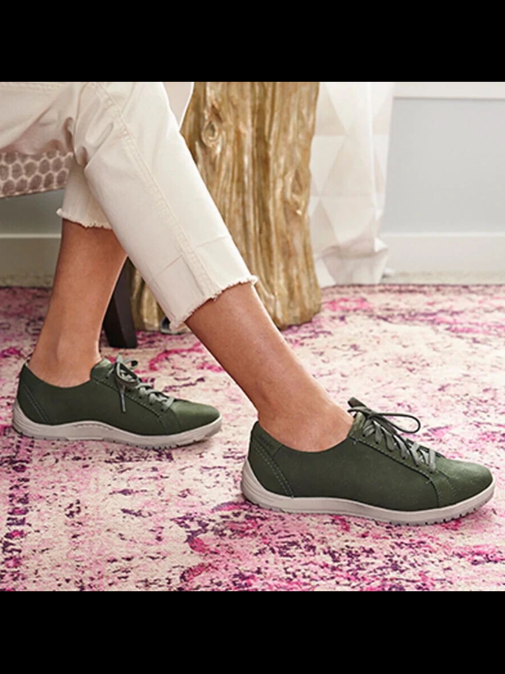 Dansko 39 Us 9-9.5 Leela Waterproof Sneaker - Olive Nubuck Leather Walking New